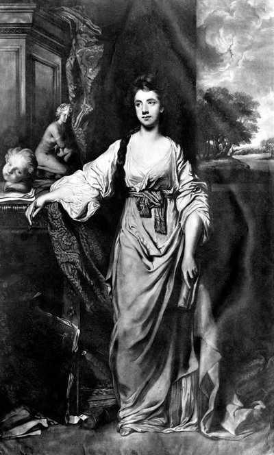 Anne Hussey Stanhope née Delaval, later Morris, Lady Stanhope, engraved by James Watson by Joshua Reynolds