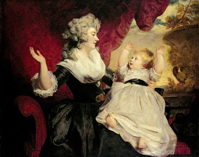 Georgiana, Duchess of Devonshire with her infant daughter Lady Georgiana Cavendish by Joshua Reynolds