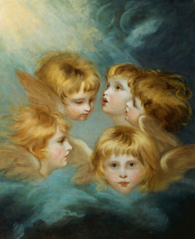 Heads of Angels - Portrait of Miss Francis Isabel Ker Gorden by Joshua Reynolds