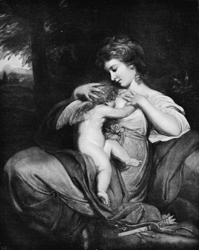 Hope Nursing Love (Miss Morris as Hope Nursing Cupid) by Joshua Reynolds