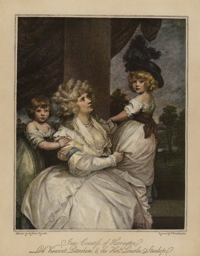 Jane Countess of Harrington, Lord Viscount Petersham, and the Honourable Lincoln Stanhope by Joshua Reynolds