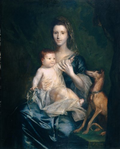 Jane Hamilton, Wife of 9th Lord Cathcart, and Her Daughter Jane, Later Duchess of Atholl by Joshua Reynolds