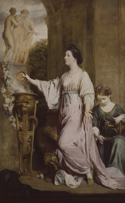 Lady Sarah Bunbury Sacrificing to the Graces, 1763-65 by Joshua Reynolds