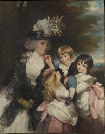 Lady Smith Charlotte Delaval and Her Children George Henry, Louisa, and Charlotte, 1787 by Joshua Reynolds