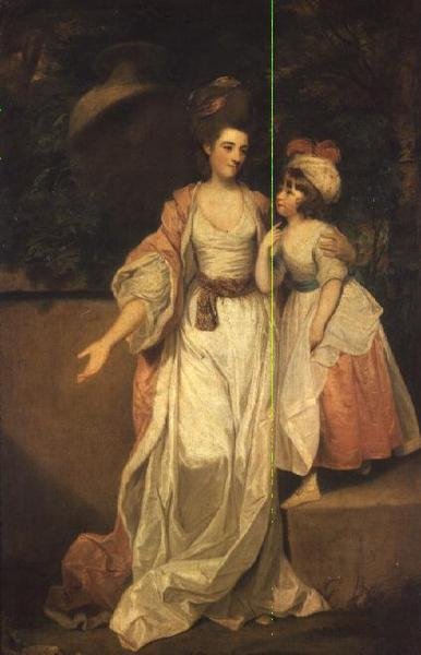 Mrs. Thomas Jelf Powis and her daughter Catherine by Joshua Reynolds