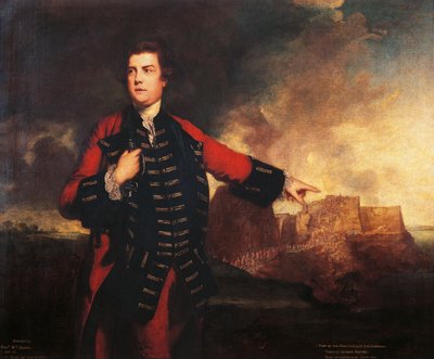 Portrait of British general William Keppel storming Morro Castle by Joshua Reynolds