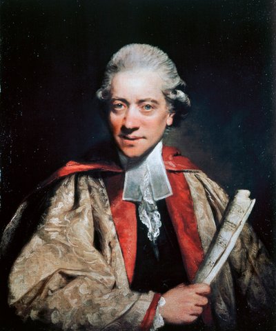 Portrait of Charles Burney, Composer, Organist and Music Historian by Joshua Reynolds