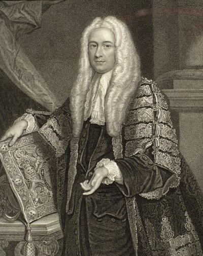 Portrait of Henry Fox, 1st Baron Holland, engraved by Henry Robinson by Joshua Reynolds