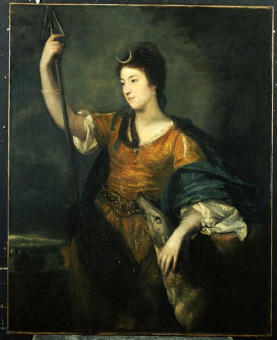 Portrait of Lady Anne Dawson, Three-Quarter Length, as Diana, 1753-54 by Joshua Reynolds