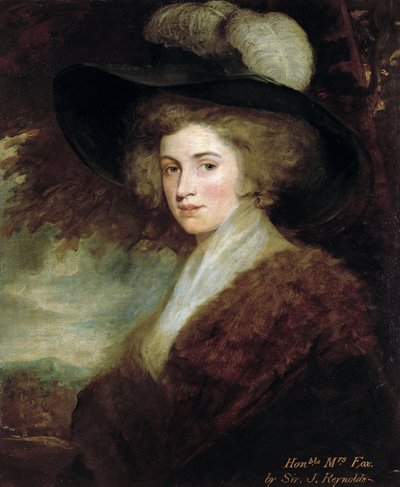 Portrait of Mrs. Charles James Fox, 1784-9 by Joshua Reynolds