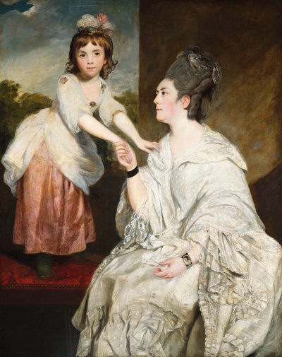 Portrait of Mrs. Sarah Otway with Her Daughter Jane by Joshua Reynolds