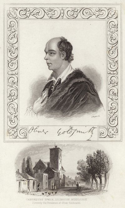 Portrait of Oliver Goldsmith by Joshua Reynolds