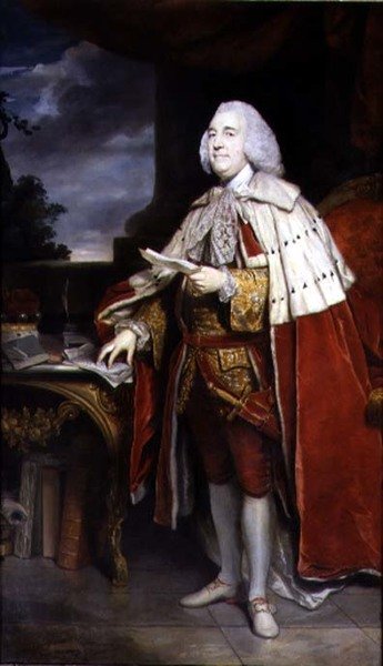 Portrait of Robert Marsham, Second Baron Romney and Second President of the Society by Joshua Reynolds