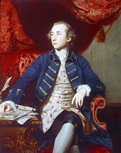 Portrait of Warren Hastings (1732 - 1818). Painting by Joshua Reynolds. 1766 - 1768. London, National Portrait Gallery. by Joshua Reynolds