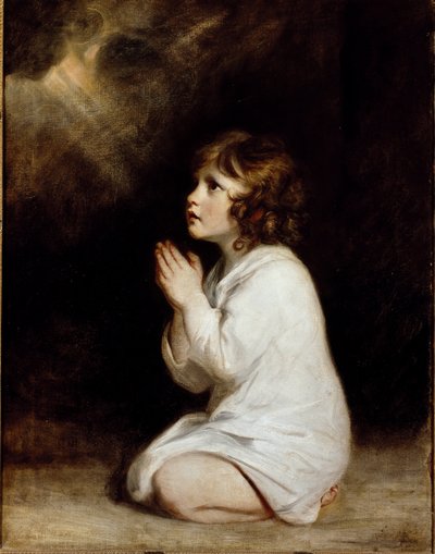 The infant Samuel, in prayer by Joshua Reynolds