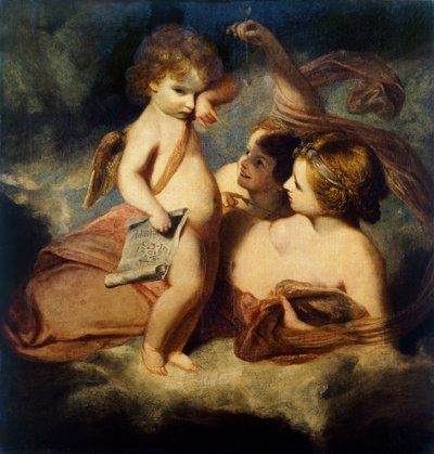 Venus Chiding Cupid for Learning to Cast Accounts by Joshua Reynolds
