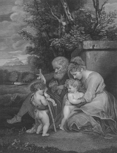 The Holy Family, St Matthew 2, Verse 13-15 by Joshua after Reynolds