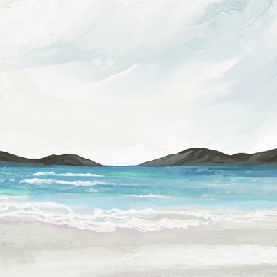 Calm Coastal Horizon by Josie George