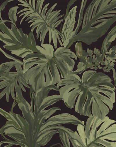 Dark Tropical Foliage by Josie George