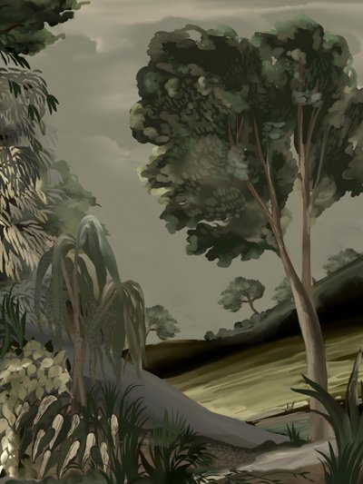 Muted Forest Path by Josie George
