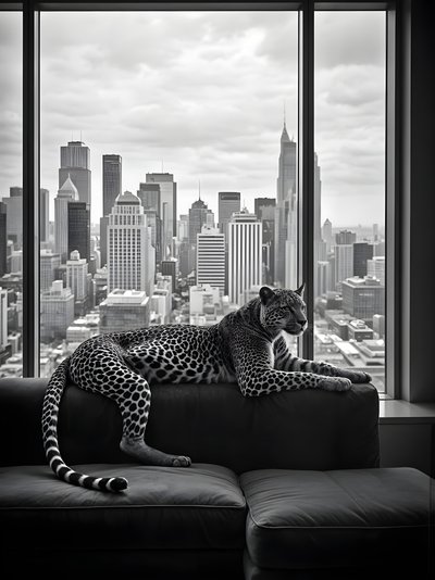 Urban Leopard View by Josie George