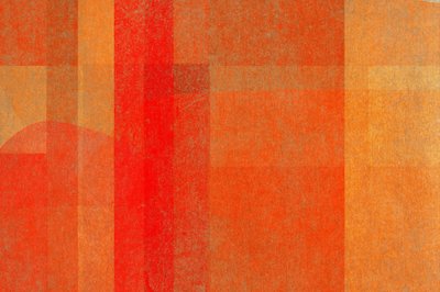 Vibrant Orange Red Layers by Josie George