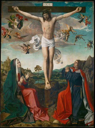 Calvary (detail) by Josse (fl.1493-1508) Lieferinxe