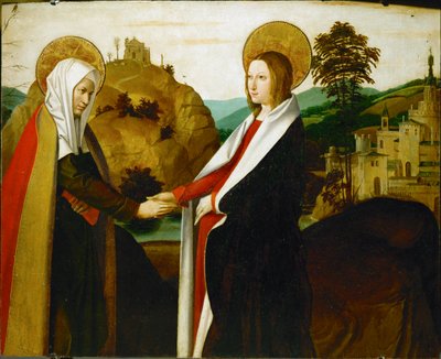 The Visitation by Josse (fl.1493-1508) Lieferinxe