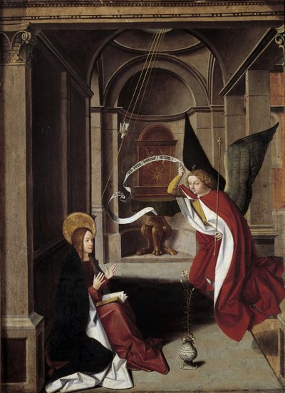 Life of the Virgin: The Annunciation by Josse (fl.1493 1508) Lieferinxe