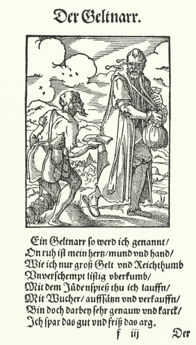The Avaricious Fool by Jost (after) Amman