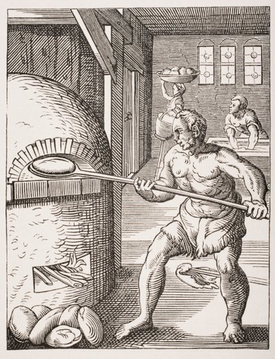 The Baker (19th Century Reproduction of 16th Century) by Jost (after) Amman