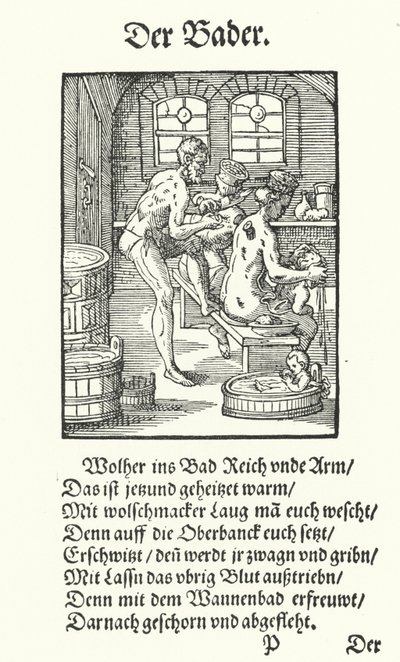 The Bathhouse Proprietor by Jost (after) Amman