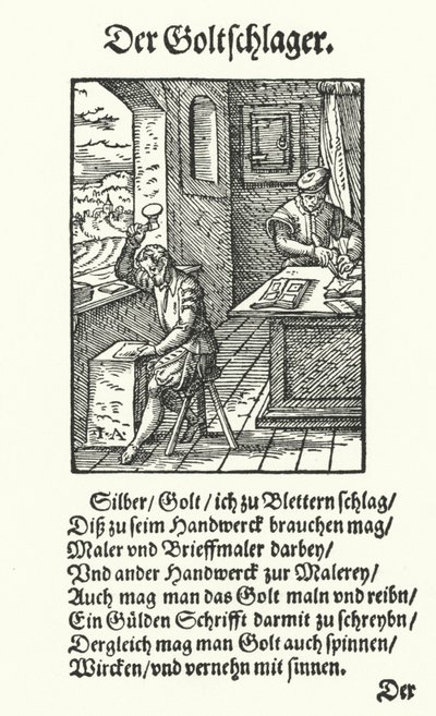 The Goldbeater by Jost (after) Amman