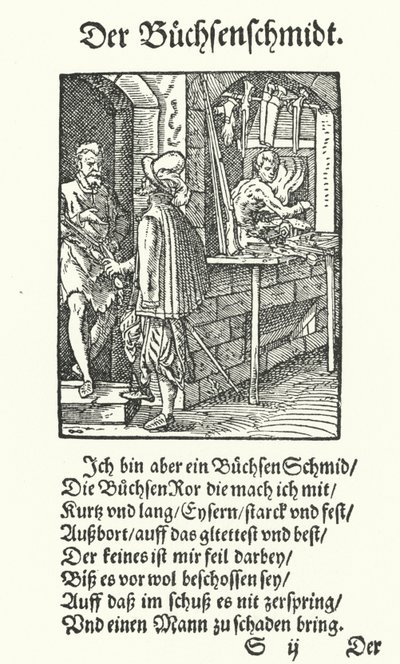 The Gunsmith by Jost (after) Amman