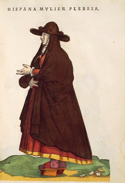 Spanish Peasant Woman, from Habitus praecipuorum popularum by Jost Amman