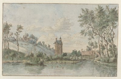Landscape with Huis Kluys, near Brussels by Josua de Grave (attributed to)