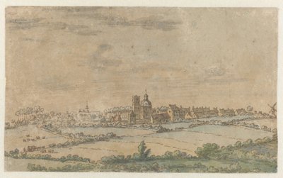 View of Scherpenheuvel, Flemish Brabant by Josua de Grave (attributed to)