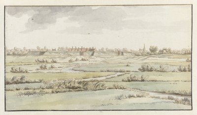 View of the Fortress of Saint-Michiel, near ’s-Hertogenbosch by Josua de Grave (attributed to)