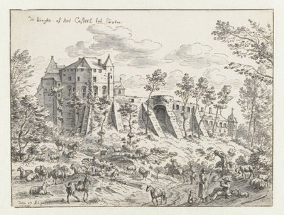 Castle of Leuven, 1675 by Josua de Grave