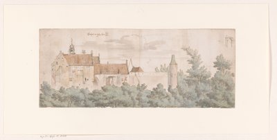 View of Kasteel Ooij, North Brabant by Josua de Grave