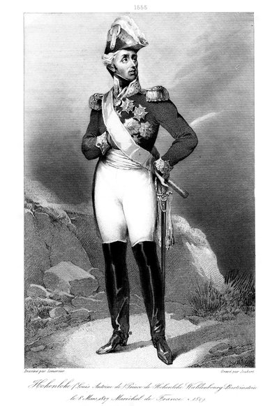Louis Aloysius, Prince of Hohenlohe-Waldenburg-Bartenstein 1765-1829, Marshal of France by Joubert