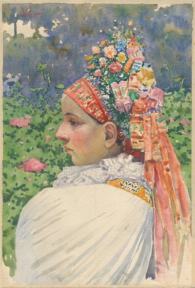 Slovak Bride by Joža Uprka