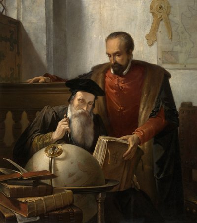 Mercator and Ortelius by Jozef (1816 88) Bellemans