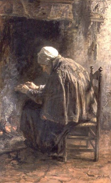 When one grows old by Jozef  Israels