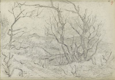 Hilly Landscape with a Group of Trees by Jozef Israëls