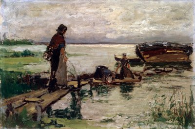 At the Seashore by Jozef Israëls