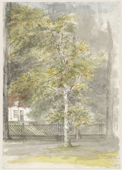 Tree in Front of a Country House Gate by Jozef Israëls