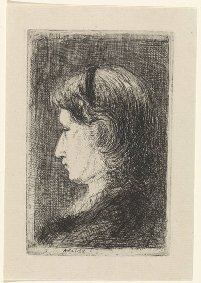 Portrait of Aleida Schaap by Jozef Israëls