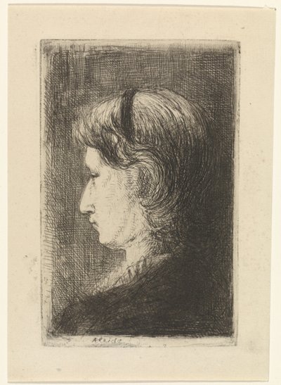 Portrait of Aleida Schaap by Jozef Israëls
