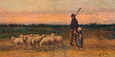 The Return of the Flock, c. 1899 by Jozef Israëls